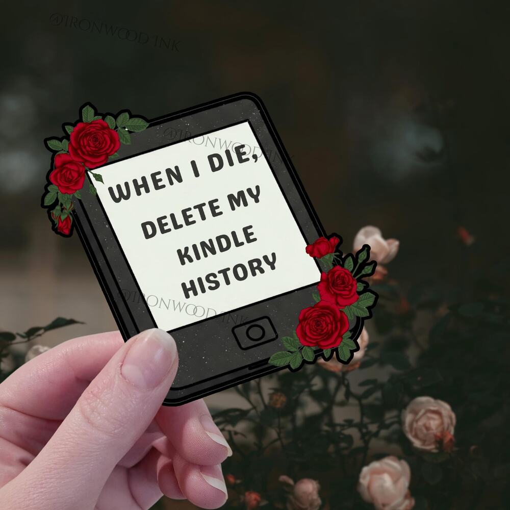 Vinyl Bookish Sticker Dark Romance Fantasy Smut Reader Faerie Gothic Art